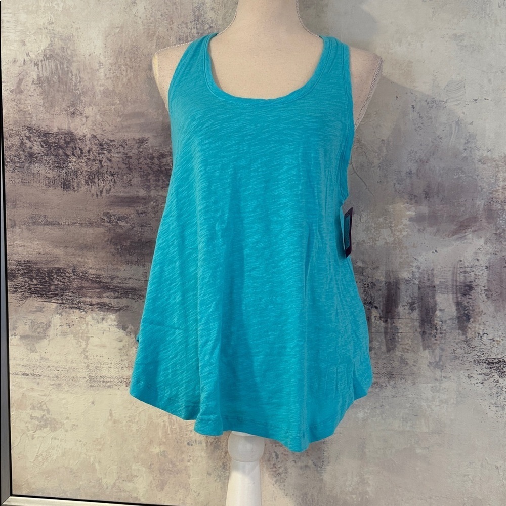 Women's Sleeveless Teal top size Large NWT